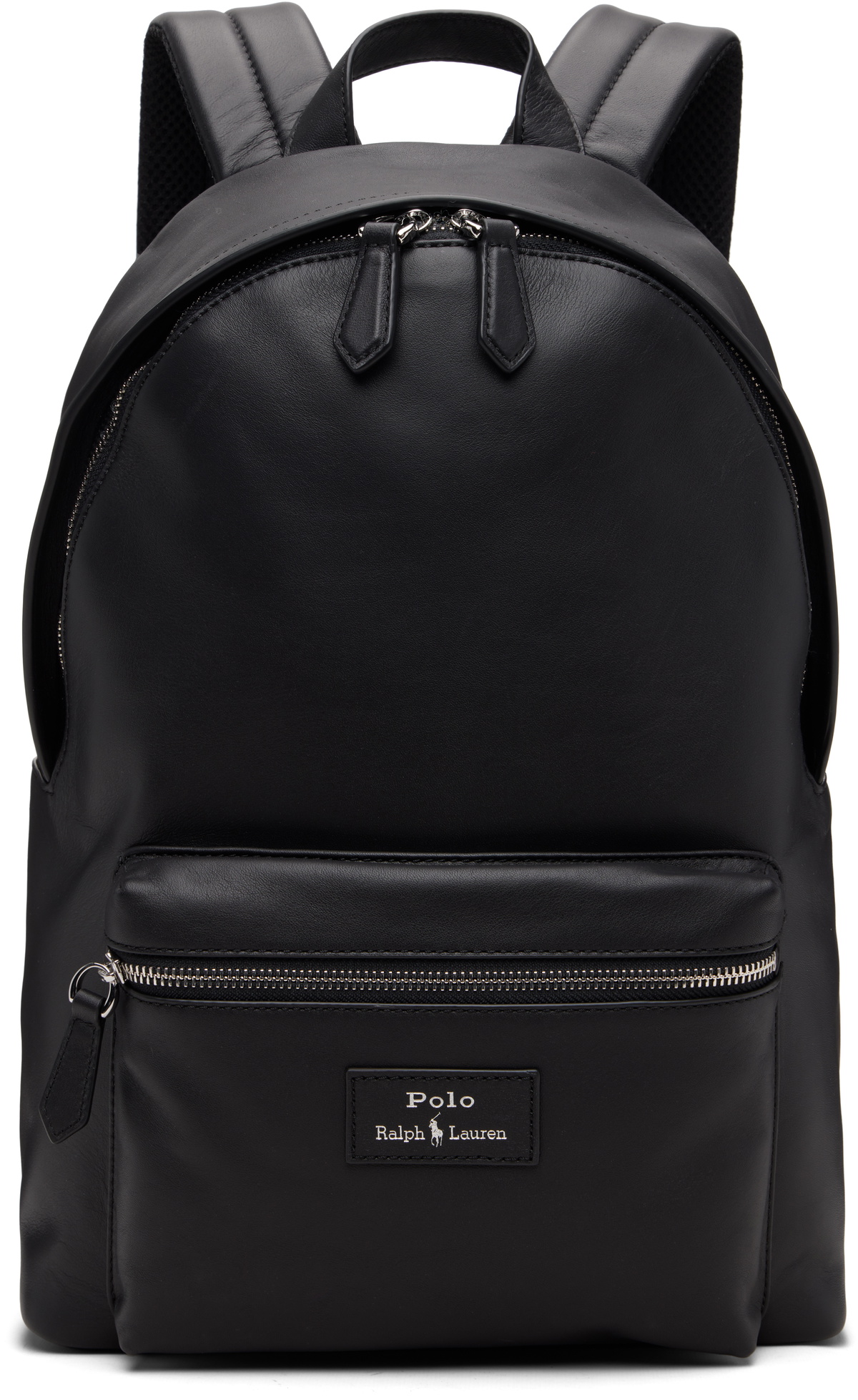 Polo Ralph Lauren Black Smooth Leather Backpack