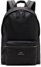 Polo Ralph Lauren Black Smooth Leather Backpack
