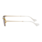 Gucci Gold Fashion Show 60s Rectangular Sunglasses