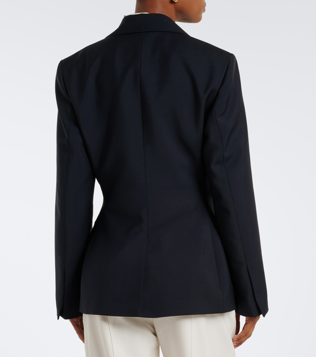 Róhe Double-breasted wool and mohair blazer