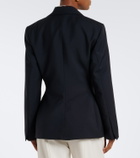 Róhe Double-breasted wool and mohair blazer