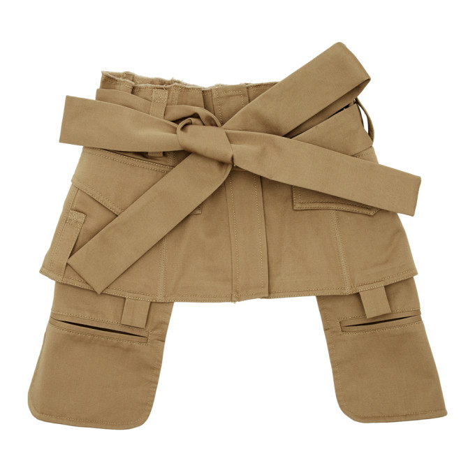 Photo: ASAI SSENSE Exclusive Tan 4 Pocket Army Corset Belt