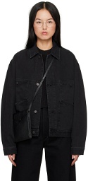 LEMAIRE Black 4-Pocket Denim Jacket