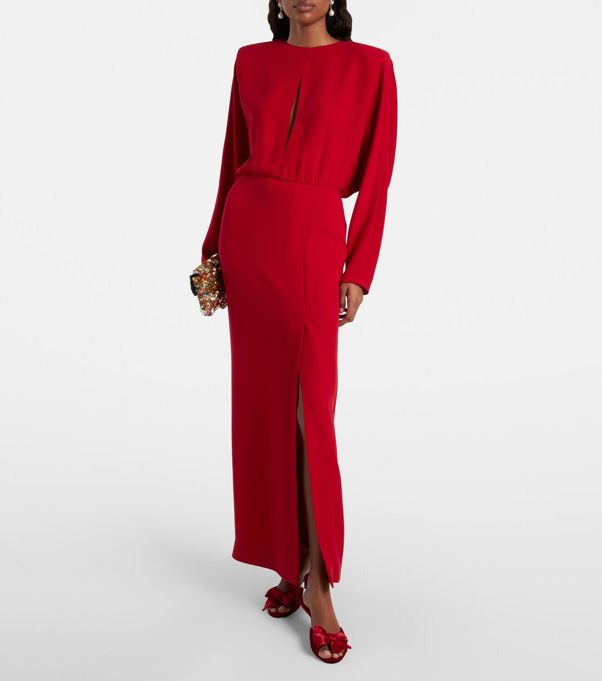 Valentino Garavani Marie A bow-detail velvet mules