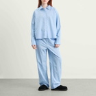 Calvin Klein Women's Cotton Poplin Sleep Shirt in Trail Stripe Frozen Fjord