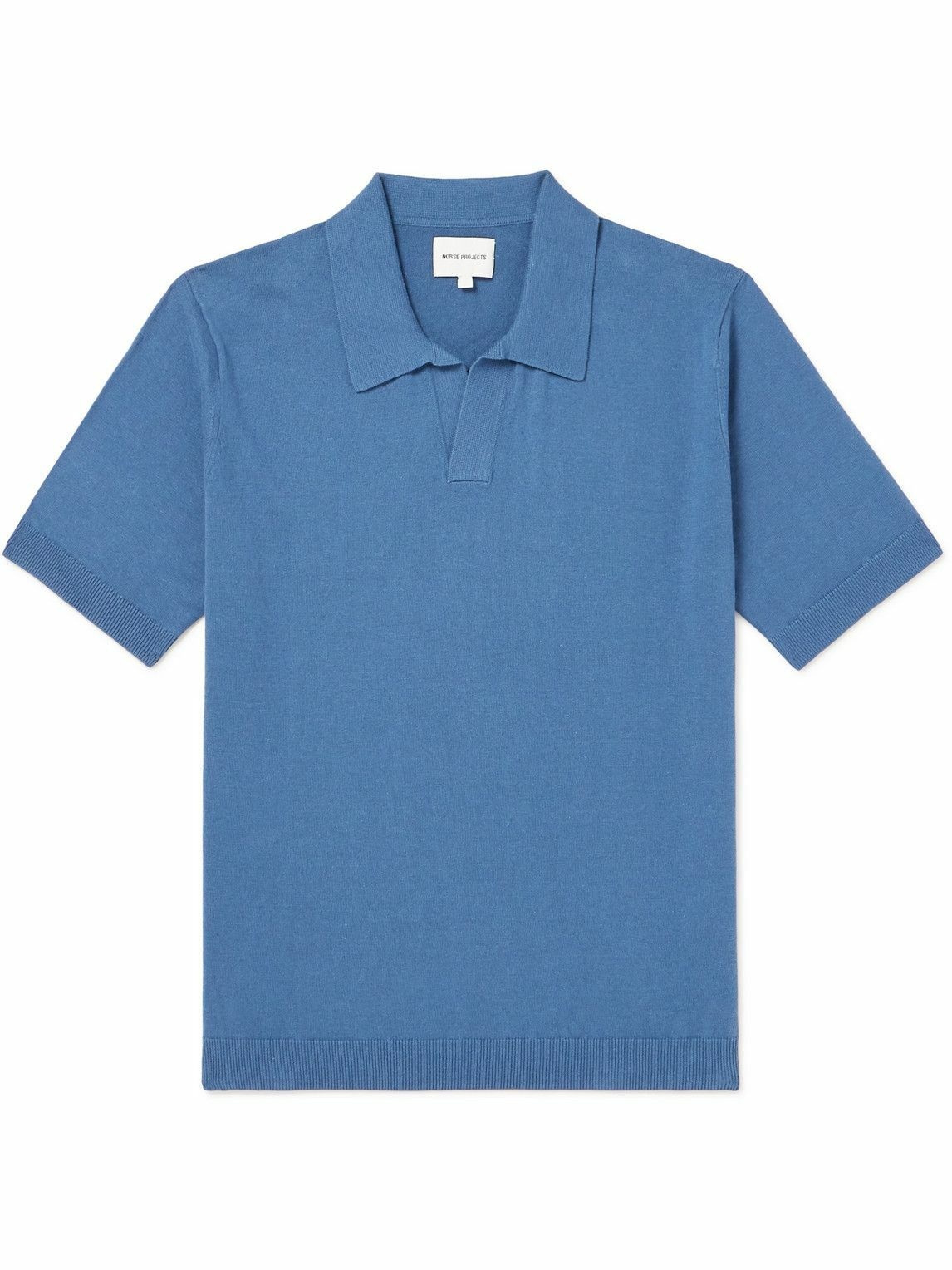 Norse Projects - Leif Linen and Cotton-Blend Polo Shirt - Blue Norse ...
