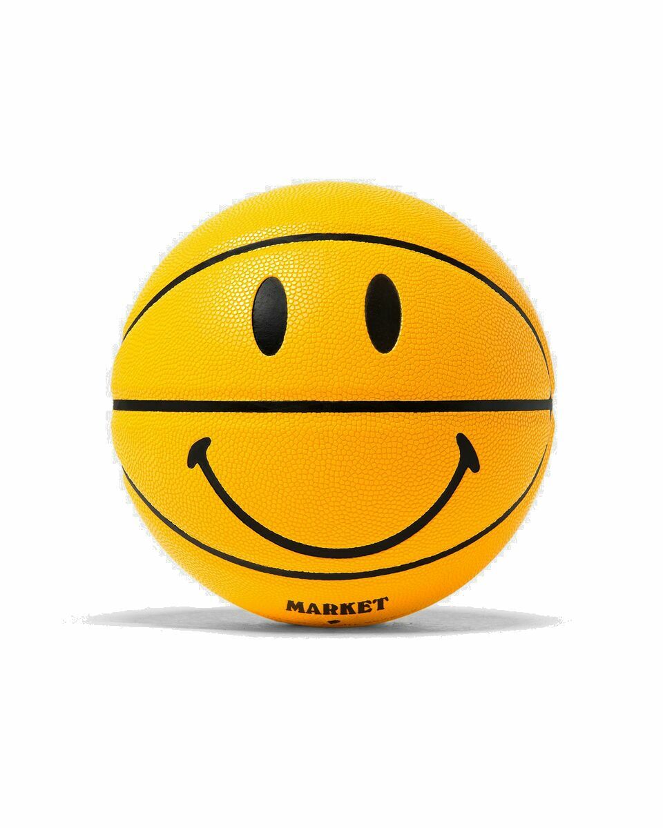 Photo: Market Smiley Basketball Yellow - Mens - Sports Equipment