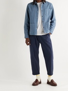 FOLK - Assembly Garment-Dyed Cotton-Twill Field Jacket - Blue