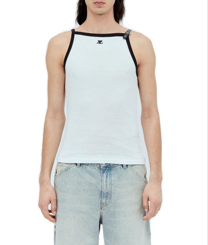 Photo: Courrèges Buckle Contrast Tank Top