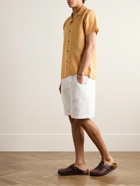 Nudie Jeans - Arvid Convertible-Collar Printed Lyocell Shirt - Orange