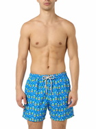 MC2 Saint Barth Man Lightweight Fabric Swim-shorts Lighting Micro Fantasy With Paloma Portofino Gin Print | Portofino Dry Gin Special Edition