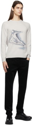 Giorgio Armani Grey Cashmere Skier Sweater