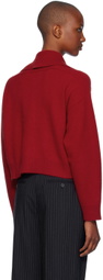 Loulou Studio Red Sao Cardigan