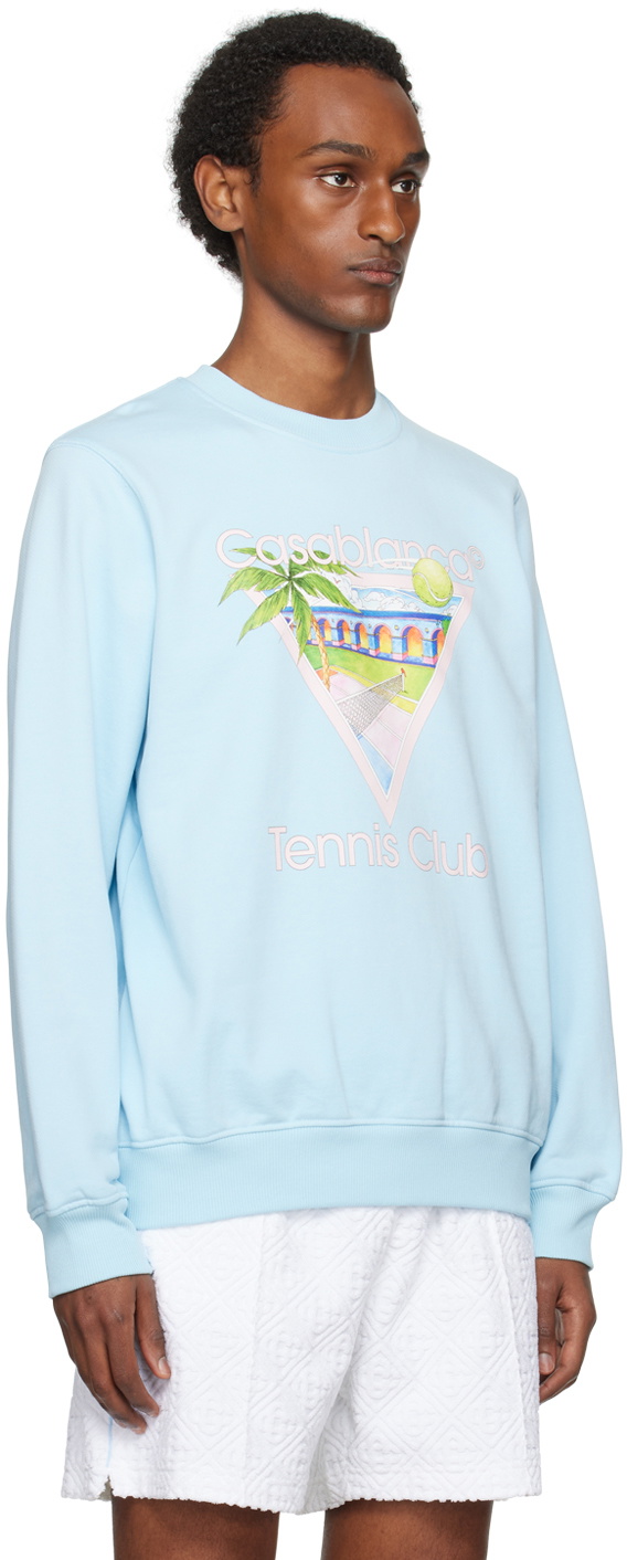 Casablanca Blue 'Tennis Club' Sweatshirt Casablanca
