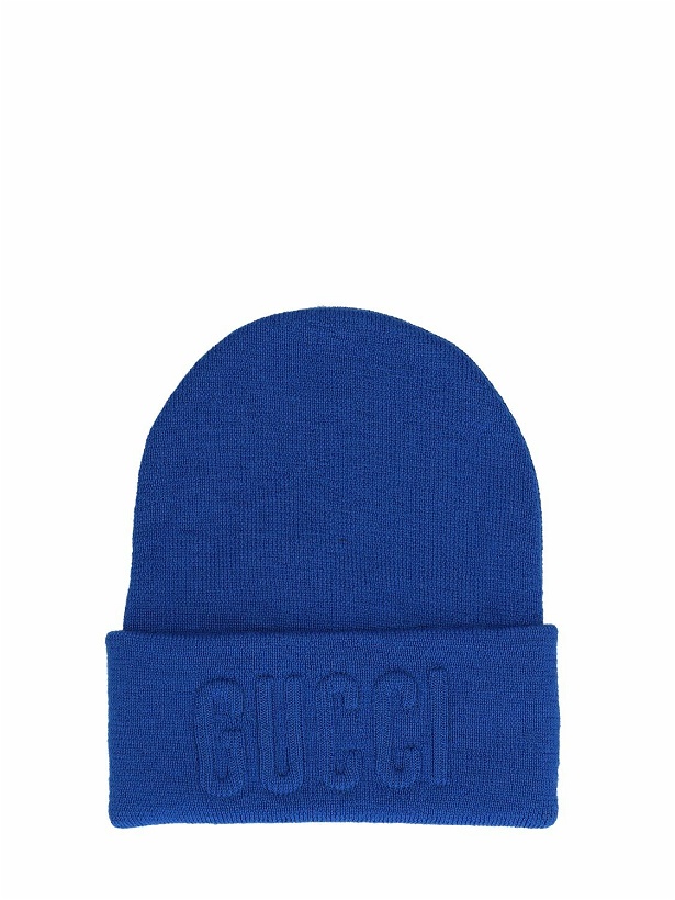 Photo: GUCCI - Embroidered Wool Knit Beanie