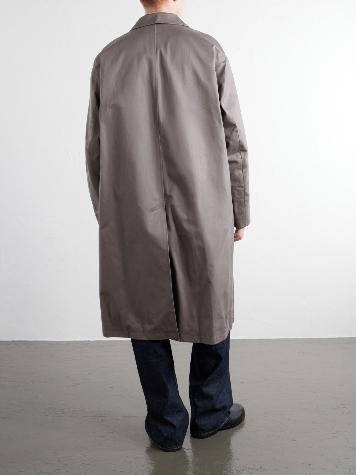 Graphpaper - Railway Cotton-Twill Trench Coat - Gray