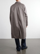 Graphpaper - Railway Cotton-Twill Trench Coat - Gray