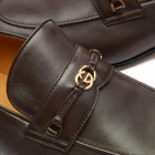Gucci Men's Leather Loafer in Cocoa