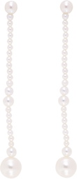 Sophie Bille Brahe White & Gold Freshwater Pearl Promenade de Claude Earrings