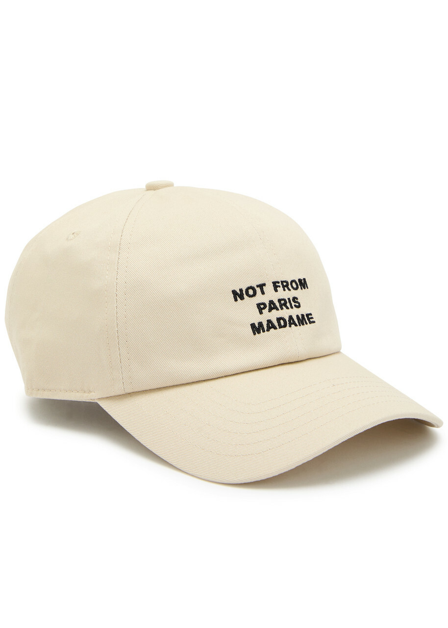 DRÔLE DE Monsieur Nfpm Embroidered Cotton cap - Beige - One Size