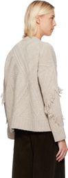 Weekend Max Mara Beige Stallo Cardigan