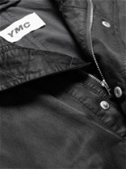 YMC - Hunter Coated Cotton-Blend Hooded Parka - Black