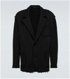 Dolce&Gabbana Frayed cotton-blend blazer