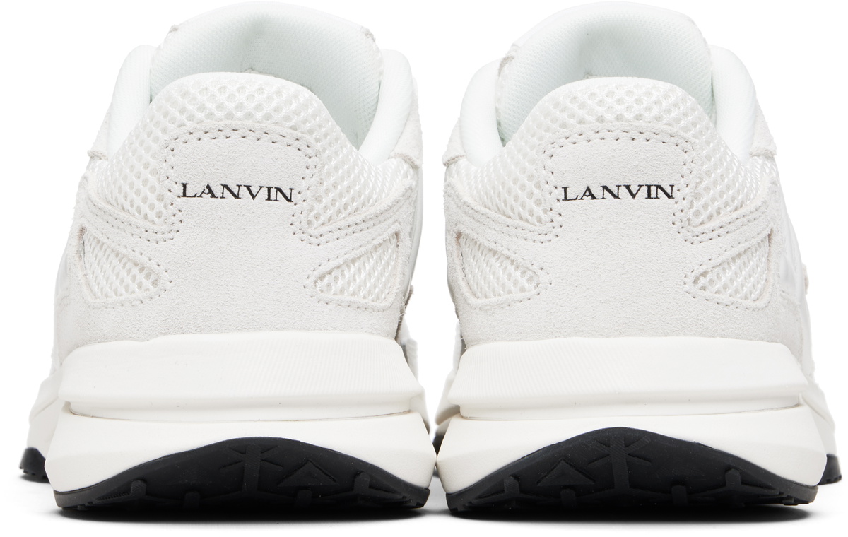 Lanvin White & Off-White JLA Mesh Sneakers Lanvin