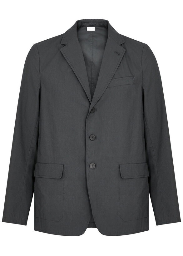 Photo: Dries Van Noten Bilbo Cotton-blend Blazer Dark Grey