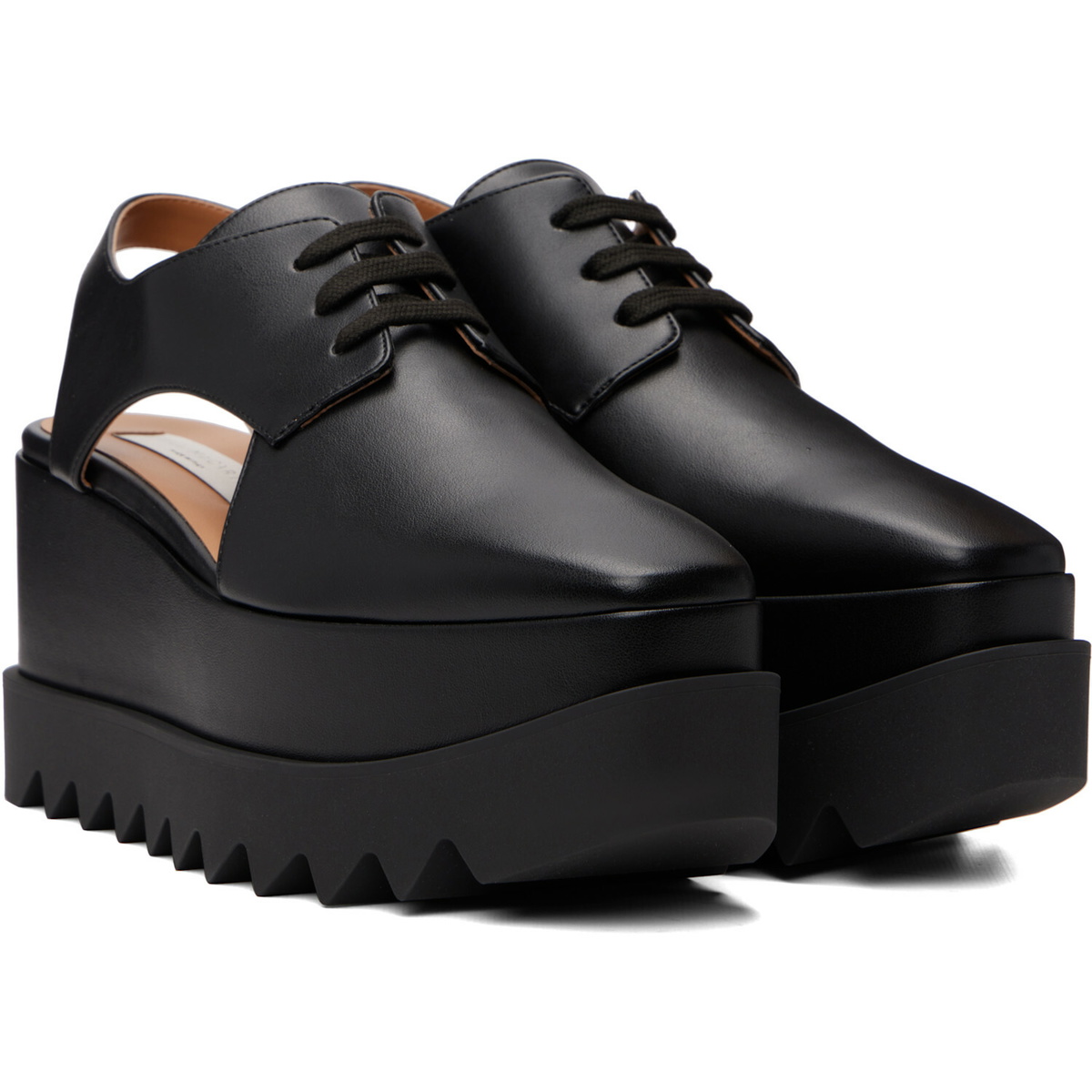 Stella McCartney Black Elyse Slingback Derbys