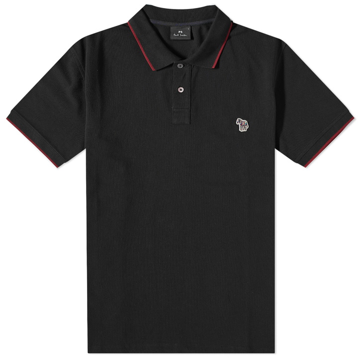 Photo: Paul Smith Men's Zebra Polo Shirt in Black