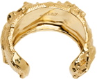 Bally Gold Sculptural Bracelet