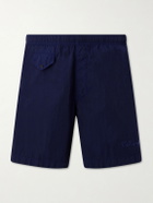 C.P. Company - Straight-Leg Mid-Length Garment-Dyed Swim Shorts - Blue