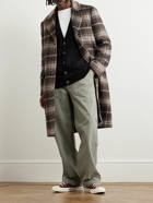Saturdays NYC - Morgan Checked Brushed Wool-Blend Coat - Gray