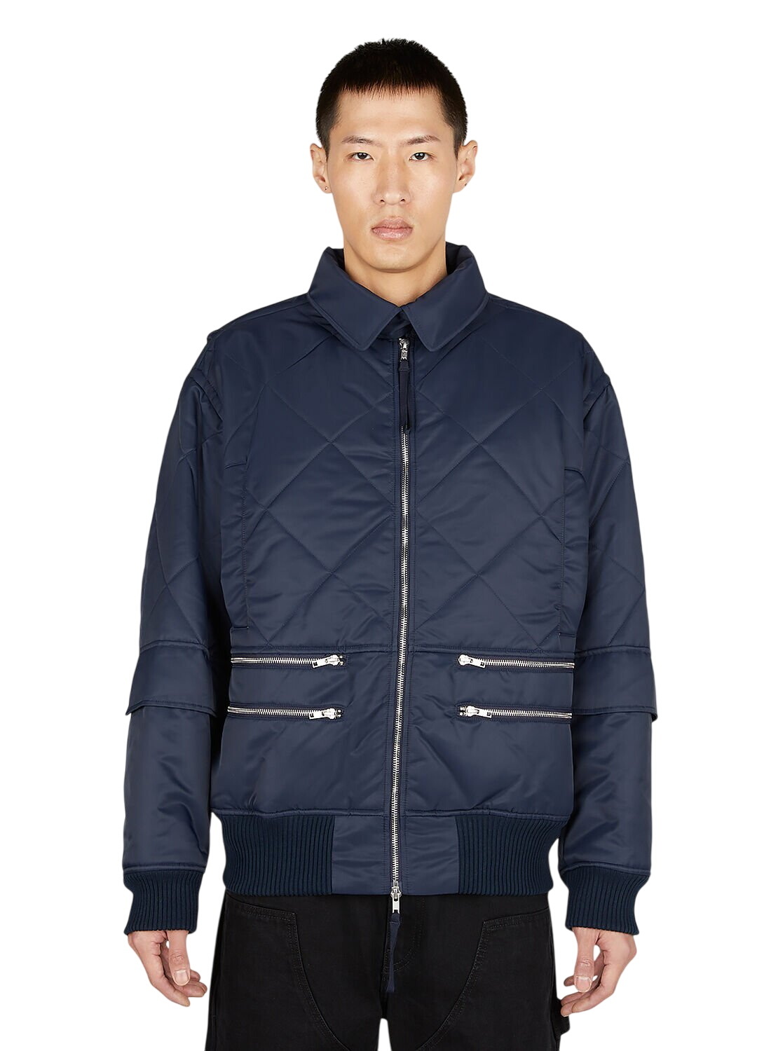 ジャケット・アウター 2004aw helmut lang denim zip jacket 44 Helmut Lang 2004 Re-Edition Zip Denim Jacket Blue Helmut Lang