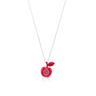 Marc Jacobs Quartz Red Dial The Bauble Apple Pendant Ladies Necklace Watch MJ0120184729