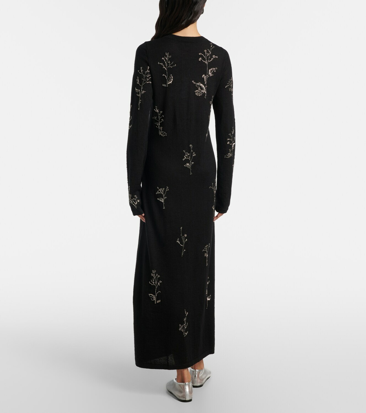 Altuzarra Beaded wool and silk maxi dress