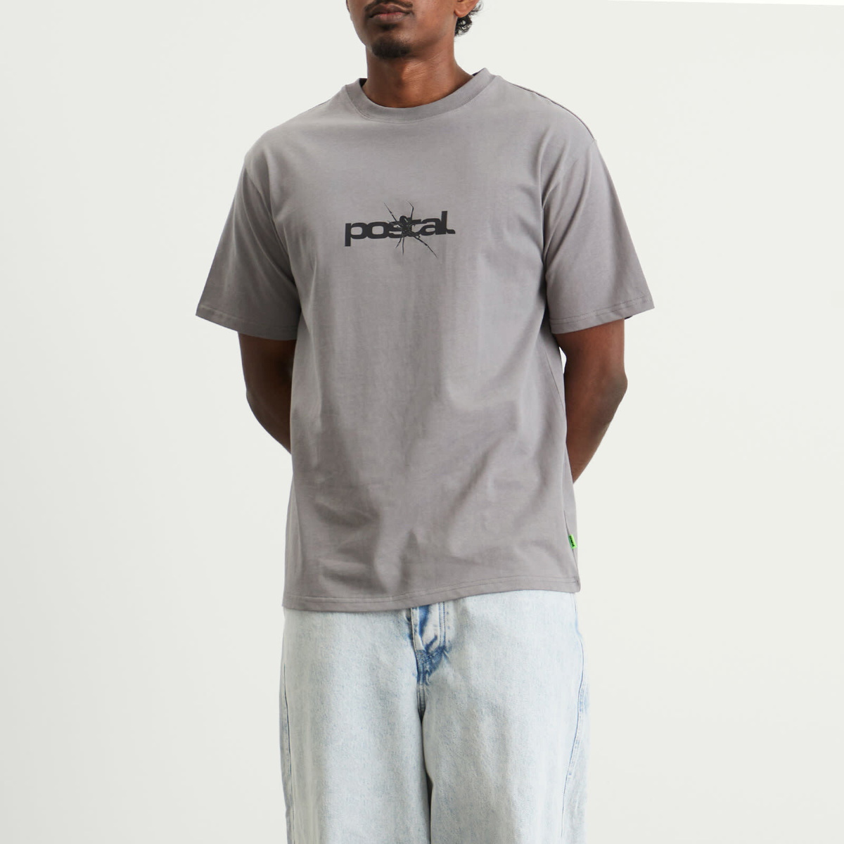 POSTAL Men's Spider T-Shirt in Concrete