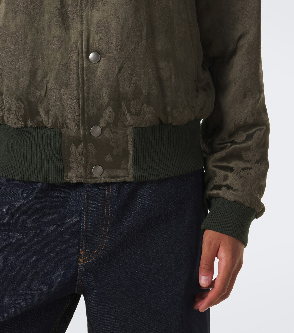 Dries Van Noten Jacquard bomber jacket