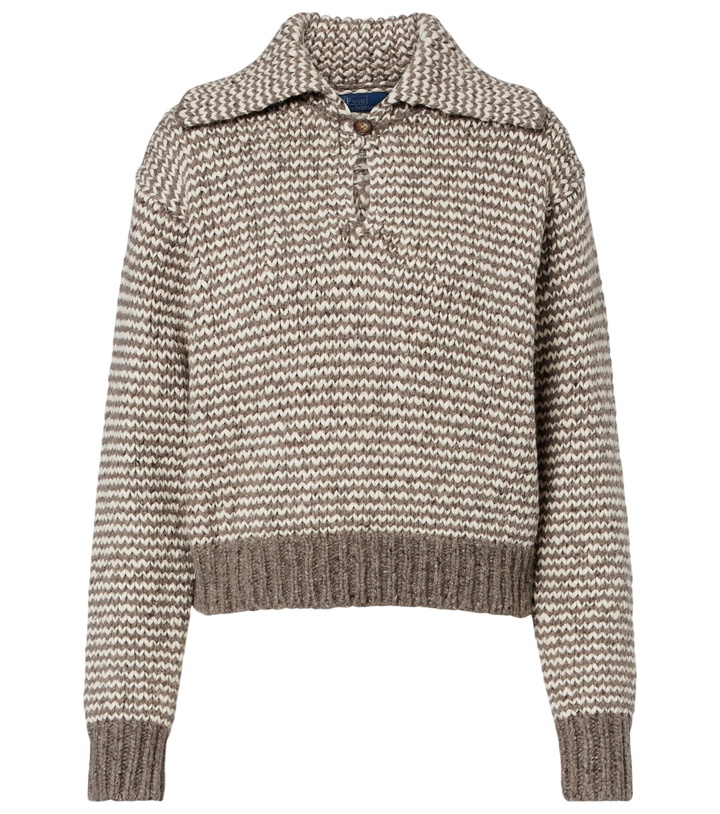Photo: Polo Ralph Lauren Striped cotton and wool-blend polo sweater