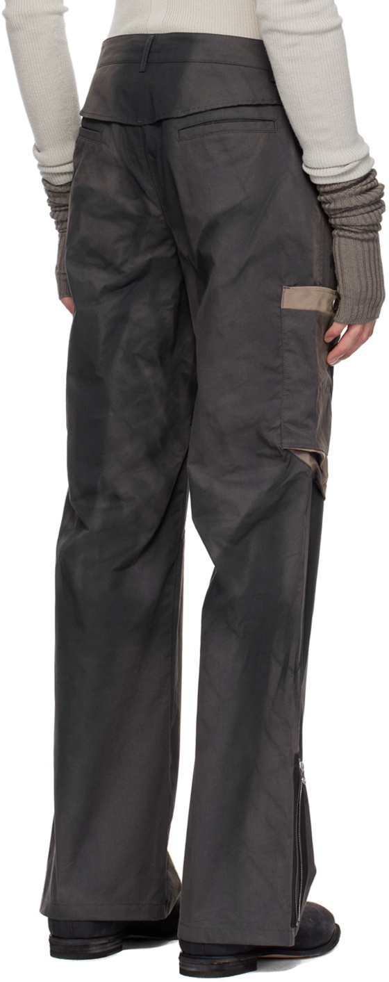JiyongKim Navy Sun-Bleached Cargo Pants