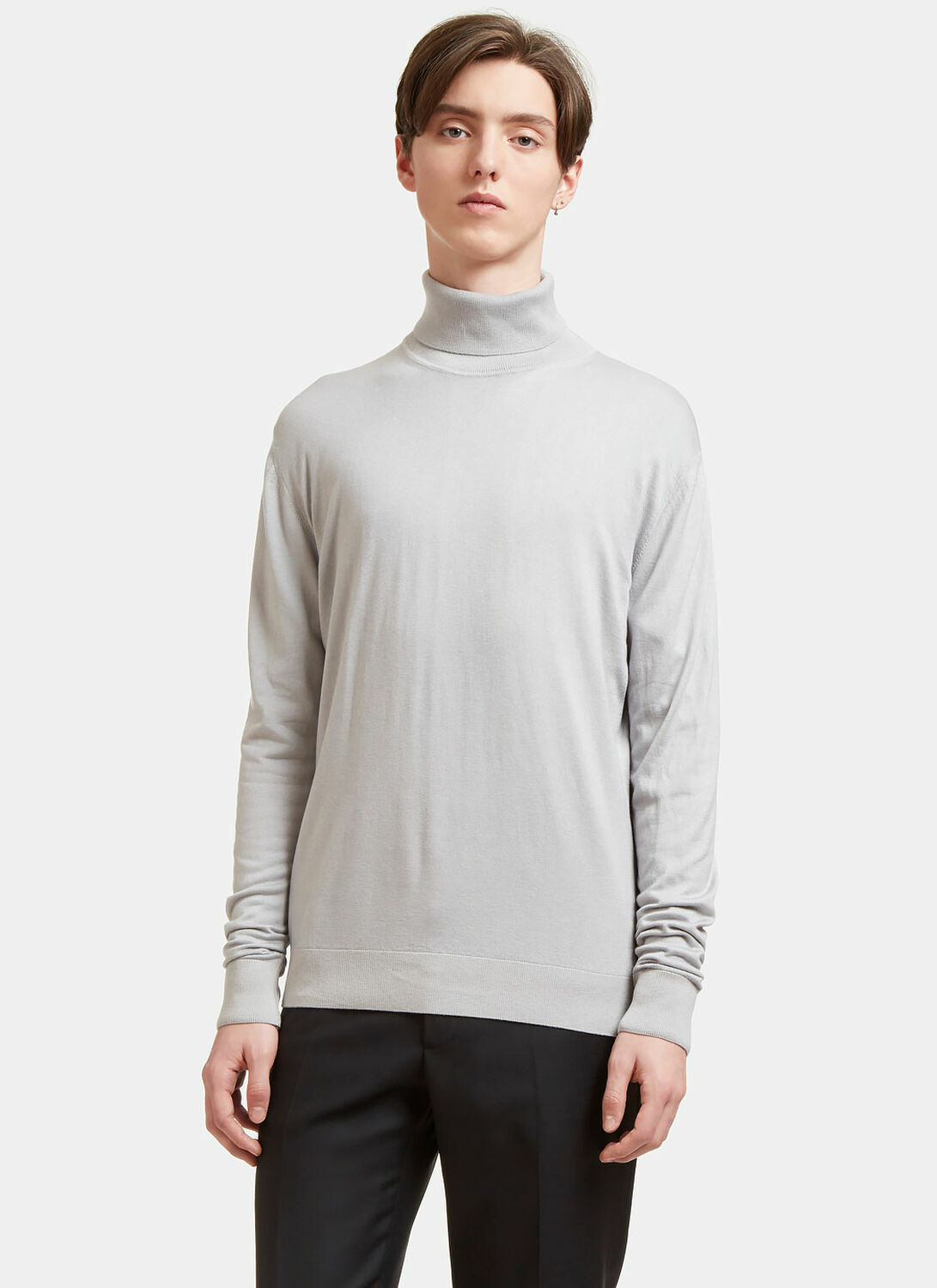 Aiezen Ribbed Roll Neck Sweater