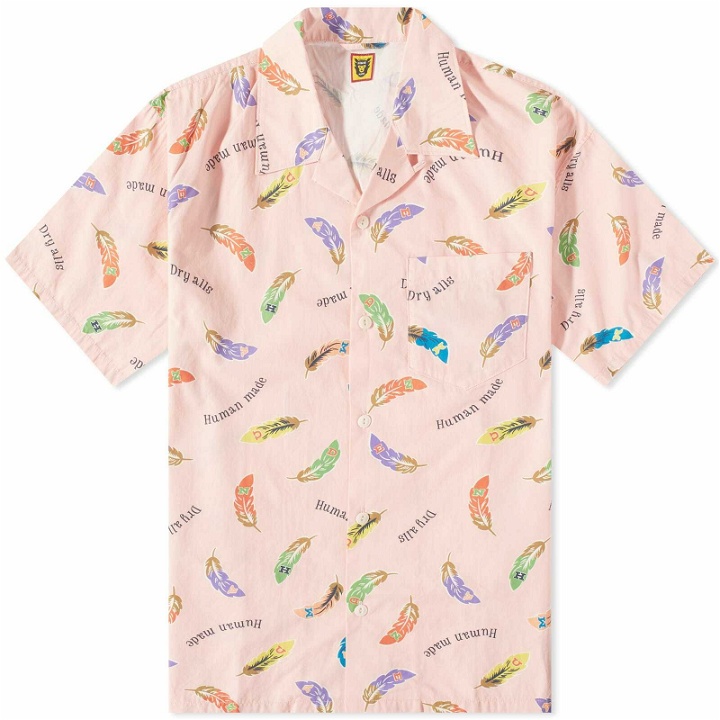 Photo: Human Made Men's Feather Aloha Vacation Shirt in Pink