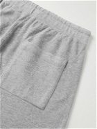 Theory - Allons Straight-Leg Cotton-Terry Drawstring Shorts - Gray