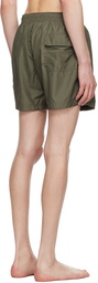 Vivienne Westwood Khaki Line Orb Swim Shorts