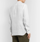 Loro Piana - Grandad-Collar Linen Shirt - White