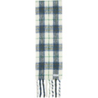 Burberry Navy & White Small Check Scarf