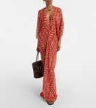 Johanna Ortiz Printed georgette maxi dress