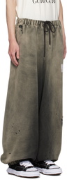 Maison MIHARA YASUHIRO Black Sun Faded Sweatpants