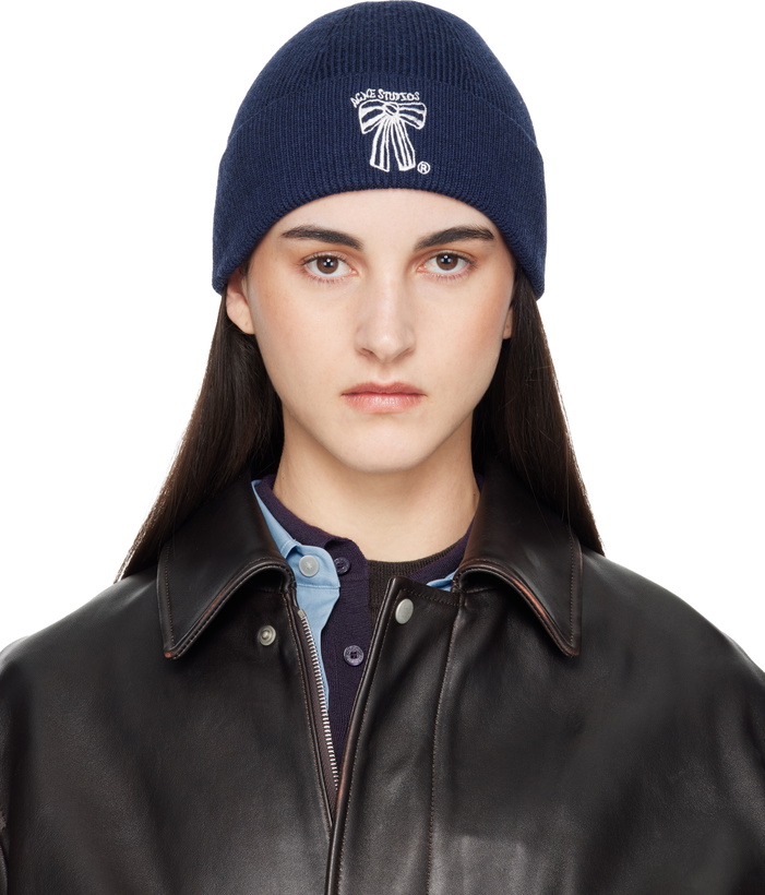 Photo: Acne Studios Navy Merino Wool Beanie